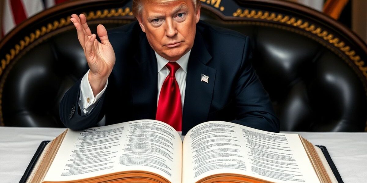 Trump drží speciální vydání Bible