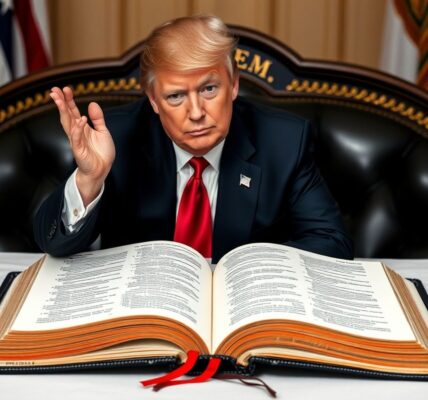 Trump drží speciální vydání Bible